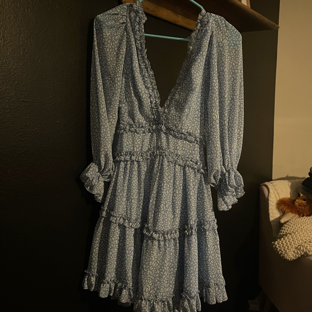 Baby blue dress. Never been worn!